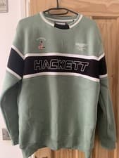 Image of MENS GREEN AND BLACK HACKETT SWEATSHIRT