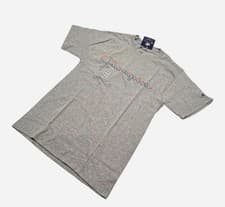 Image of Champion Gray Men’s cotton t-shirt with bold logo - Small