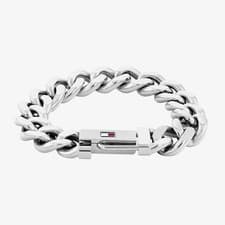 Image of Genuine Tommy Hilfiger Wild Silver Tone Bracelet 2790637 - 19cm