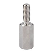 Image of R-TECH Hex Threaded M-F Spacer Brass 5mm A/F M3 10mm - Pack Of 25