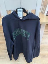 Image of Carhartt Scrawl Hoodie - Men’s - Size XL - Blue - BNWT