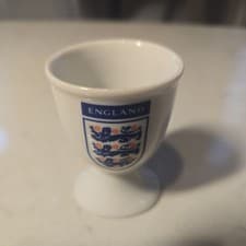 Image of Vintage England Football Team - 3 Lions Egg Cup