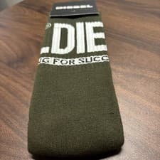 Image of Mens Diesel Army Green Living For Success Socks 1 Pair 8.5-11 UK