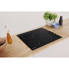Image of Indesit RI860C 58cm 4 Zone Ceramic Hob, Black