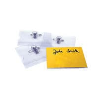 Image of Announce Combi Clip Name Badge 40x75mm (Pack of 50) PV00917