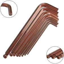 Image of Ball Head Design L Shaped Hexagon Screwdriver Wrench Set Inner Hex Tool