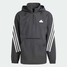 Image of Adidas Original Mens FUTURE ICON 3S WOVEN WINDBREAKER IN3306 BLACK ASIAN FIT
