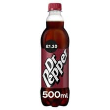 Image of Dr Pepper 500ml (Pack of 12)