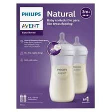 Image of Philips Avent 2x 330ml Natural Response Baby Bottle SCY906/02
