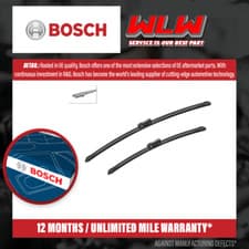 Image of 2x Wiper Blades (Pair) Flat / Aero type fits MERCEDES Front Set Windscreen Bosch