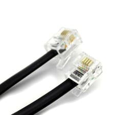 Image of RJ11 to RJ11 Cable ADSL BT SKY Broadband Modem Internet DSL Land Line Lead Lot