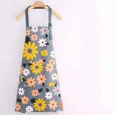 Image of FLORAL KITCHEN APRON CHEFS CATERING WHOLESALE COOKING BBQ BUTCHER CRAFT BAKING