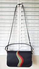 Image of BNWT Authentic Paul Smith Central Swirl Saddle Bag RRP £495 "C-Swirl"