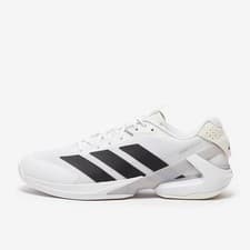 Image of Size UK 8.5 Adidas Adizero Ubersonic 5 Tennis Shoes Hard Court White
