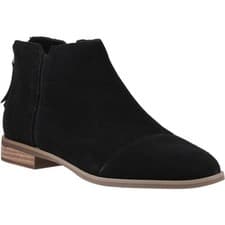Image of TOMS Rylie Leather Women's Black Boots New
