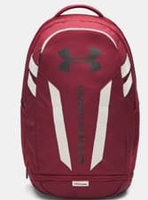 Image of Under Armour Hustle 5.0 Unisex Backpack - Cardinal / Summit White / Black - 625