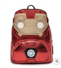 Image of FUNKO POP! BY LOUNGEFLY MARVEL IRON MAN LIGHT UP MINI BACKPACK