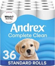 Image of Andrex Complete Clean Toilet Roll 36 Rolls (Previously Andrex Classic Clean