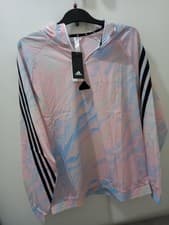 Image of adidas  Future Icons Allover Print Hoodie White Unisex Size: M