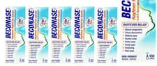 Image of 6 Pack Beconase Hayfever Relief Congestion Adult Nasal Spray, 100 sprays Each