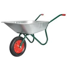 Image of Sealey Wheelbarrow Capacity 120kg Lightweight Galvanized Steel