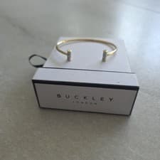 Image of Buckley London Gold Cuff Bracelet Costume Jewellery with Original Box