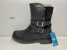 Image of Barbour Sycamore Black Leather Waterproof Fur Lined Ankle Boots UK Size 3 EUR 36