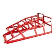 Image of Hilka 2 Tonne Car Ramps Pair Heavy Duty Steel Vehicle Service Lifting 82340010