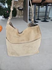 Image of All Saints Women's Soft Leather Shoulder Bag Beige