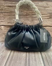 Image of Dune London Bonanza black embellished clutch bag RRP £95