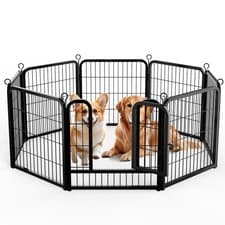 Image of 8 Panel Dog Pen Pet Puppy Playpen Metal Exercise Play Fence for Indoor Outdoor