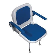 Image of AKW 4000 Series Standard Shower Seat with Back and Arms - Padded Shower Seat