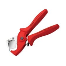 Image of Knipex 90 20 185 SB Plastic Conduit Pipe / Hose Cutter 25mm Diameter