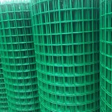 Image of 10-50M PVC Coated Wire Mesh Fence Garden High Green Galvanised Fencing UK STOCK