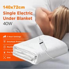 Image of LUXURY ELECTRIC HEATED THROW SOFT FLEECE OVER/UNDER BLANKET DIGITAL CONTROLLER