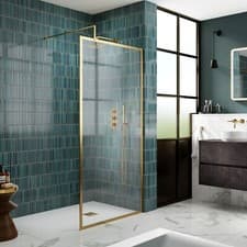 Image of Hudson Reed Full Outer Frame Wetroom Screen 1950x900mm 8mm Toughened Glass