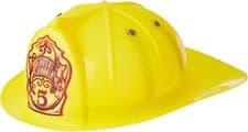 Image of Yellow Fire Chief Helmet - Safety Gear For Cosplay & Firefighting