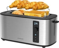 Image of Anfilank Toaster 4 Slice, Countdown Timer, 6 Browning Settings, Built-in ...