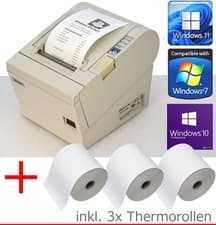 Image of Receipt Printer Epson TM-T88III RS-232 + USB Windows 7 10 11 + 3x Roll
