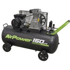 Image of Sealey Air Compressor 150L Belt Drive 3hp with Cast Cylinders