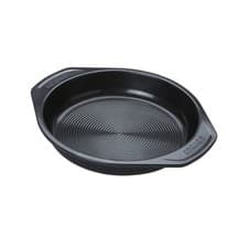 Image of Circulon Ultimum BW Cake Tin Black Steel Round Mould Non Stick Bakeware - 9"