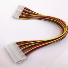 Image of 30Cm ATX 24 Pin Male to 24Pin Female Power Supply Extension Cable for Internal P