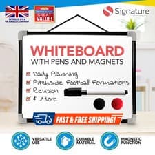 Image of A4 Magnetic Whiteboard Dry Wipe White Board Office Home Memo Notice Small Eraser