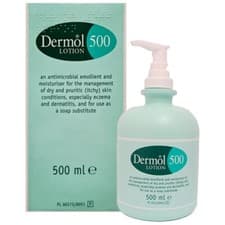 Image of Dermol 500 Lotion - Moisturiser, Soap Substitute Antimicrobial Emollient - 500ml