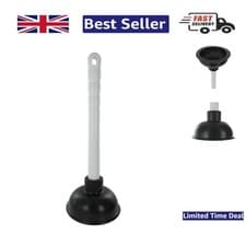 Image of Lightweight and Powerful Drain Plunger - 100mm Cup, 225mm Handle for Easy Use