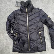 Image of girls barbour nuburg black medium BNWT