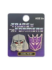 Image of Transformers Decepticons Megatron And Symbol 2 Pack Enamel Pin Set