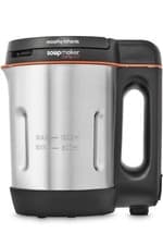 Image of Morphy Richards 501021 Compact Soup Maker Stainless Steel 1 Litre, 900W - Black