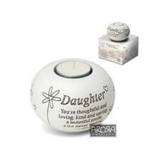 Image of Said with Sentiment Daughter Tealight Candle Holder