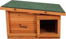 Image of Wooden Hedgehog House Hibernation Shelter Predator-Proof Garden Habitat